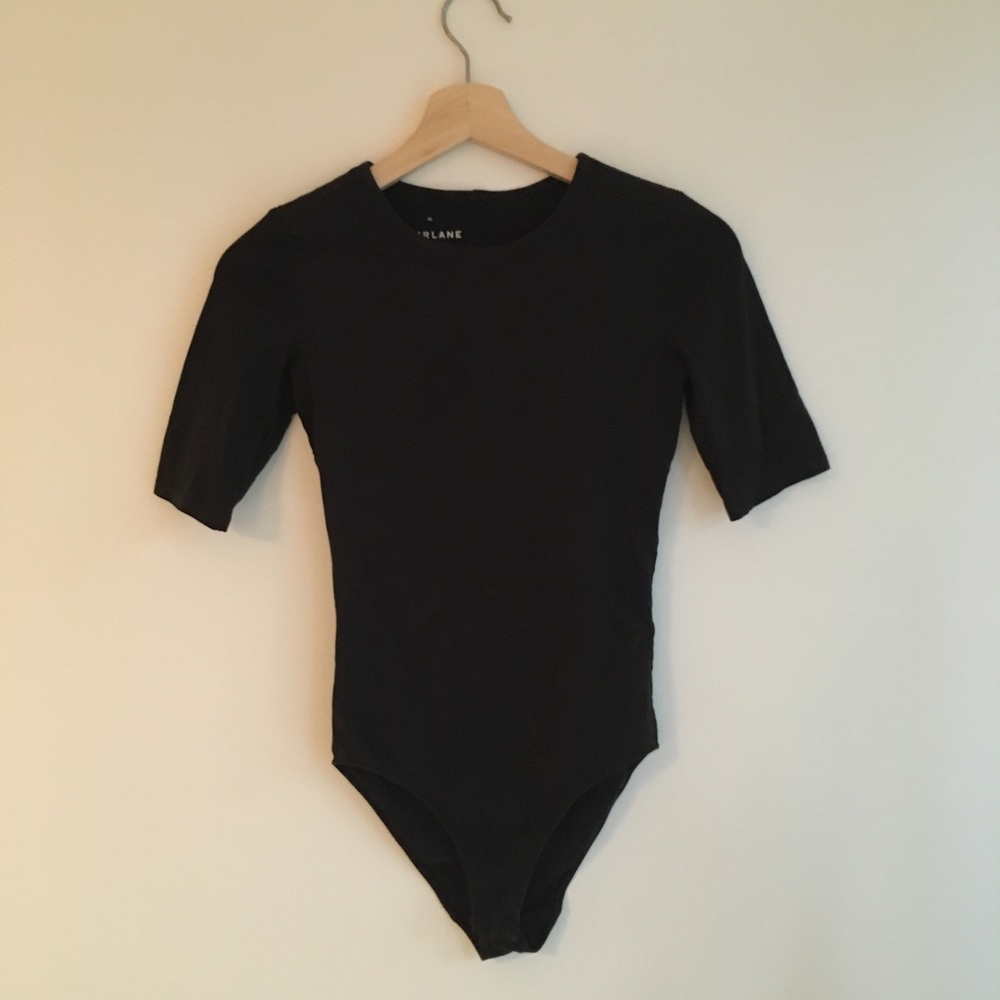 Everlane Short-Sleeve Cree Neck Bodysuit